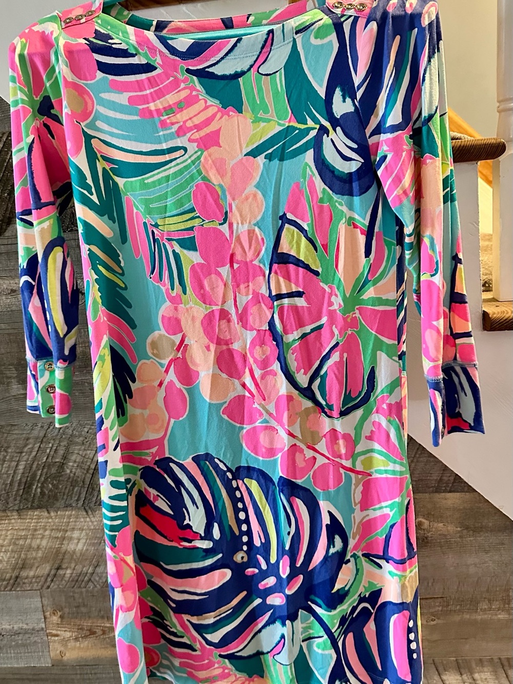 Lilly Pulitzer Sophie dress size small EUC.  Print is HTF exotic garden.